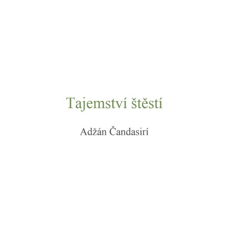 Cover for Tajemství štěstí